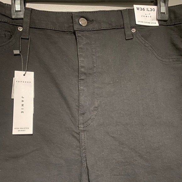 Topshop Jamie High Waist Skinny Ankle Jeans Size 25 (2)